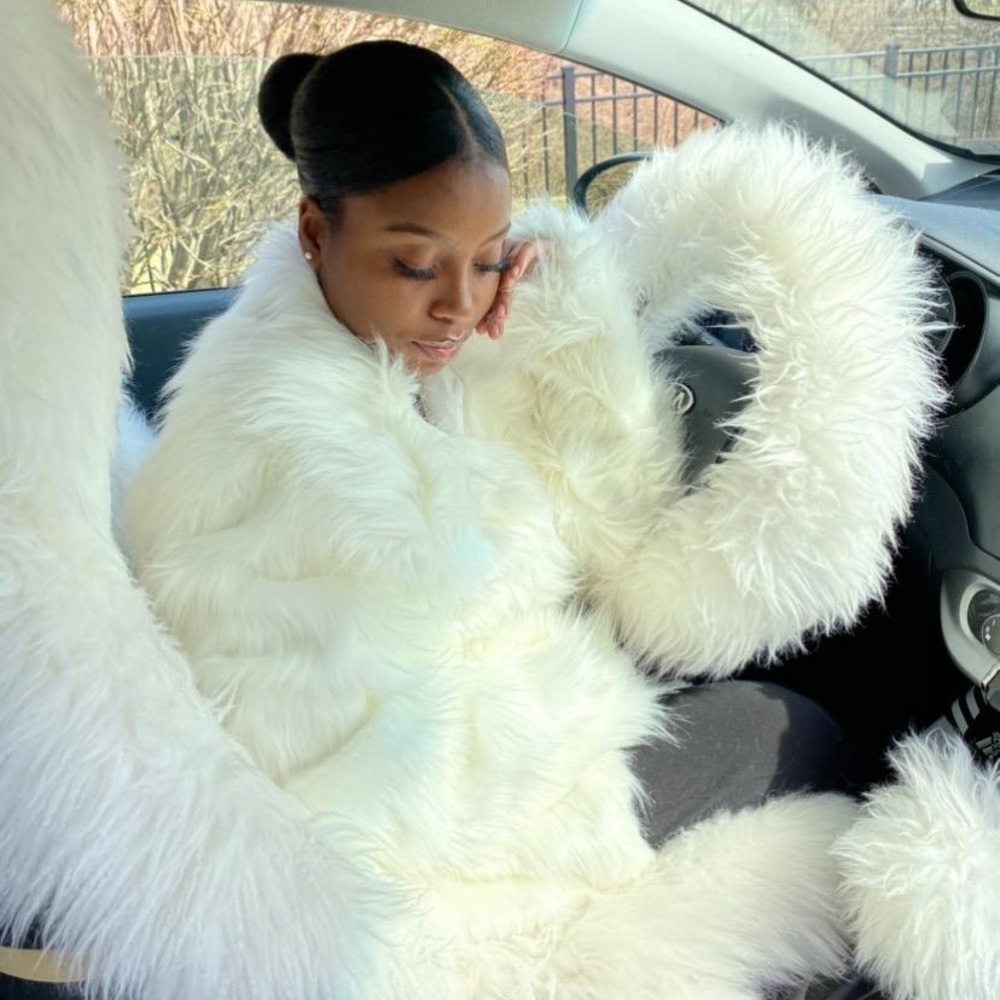 Sheepskin Warm Steering Wheel Cover Woolen Handbrake Car Accessory Auto …